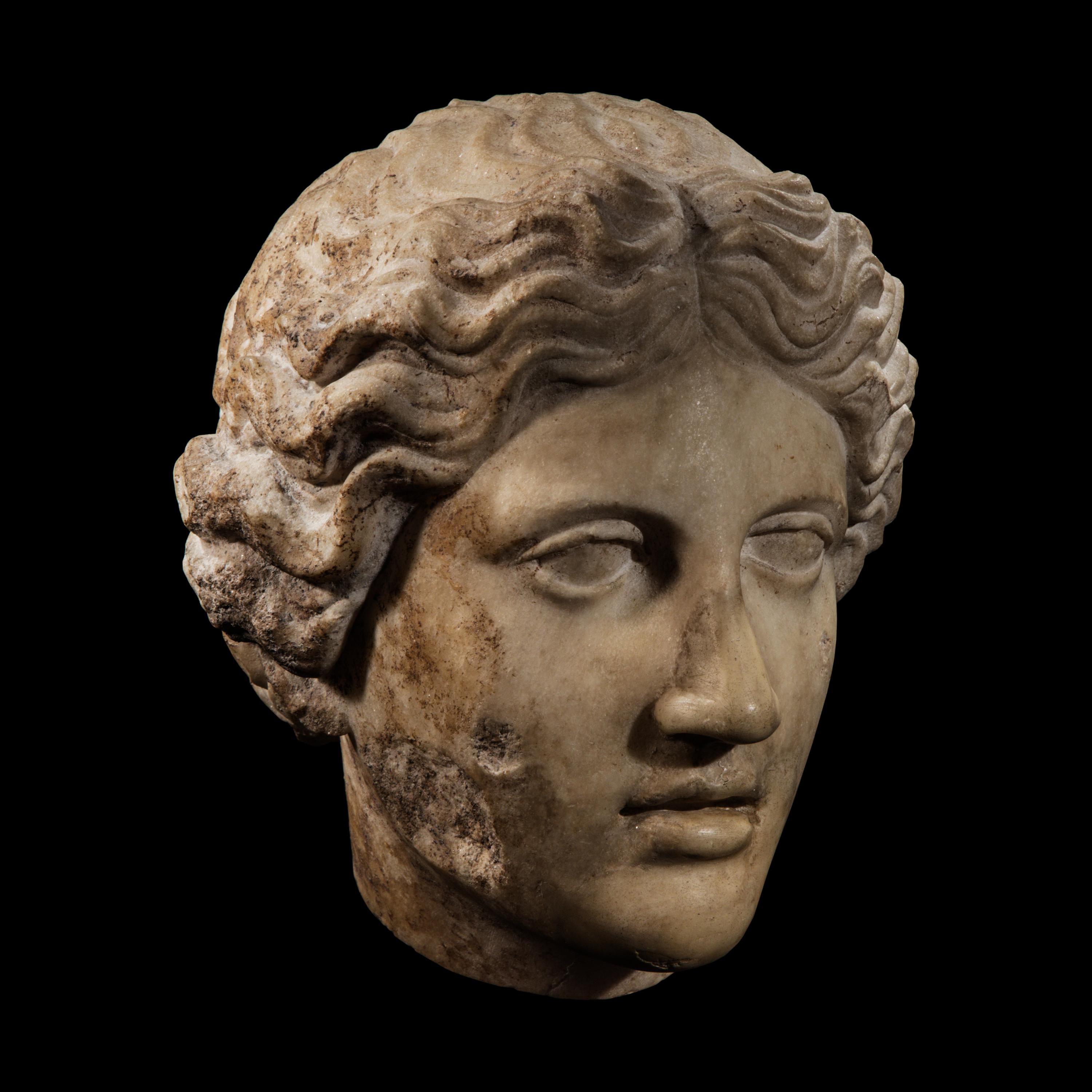 A Roman Marble Head of Venus