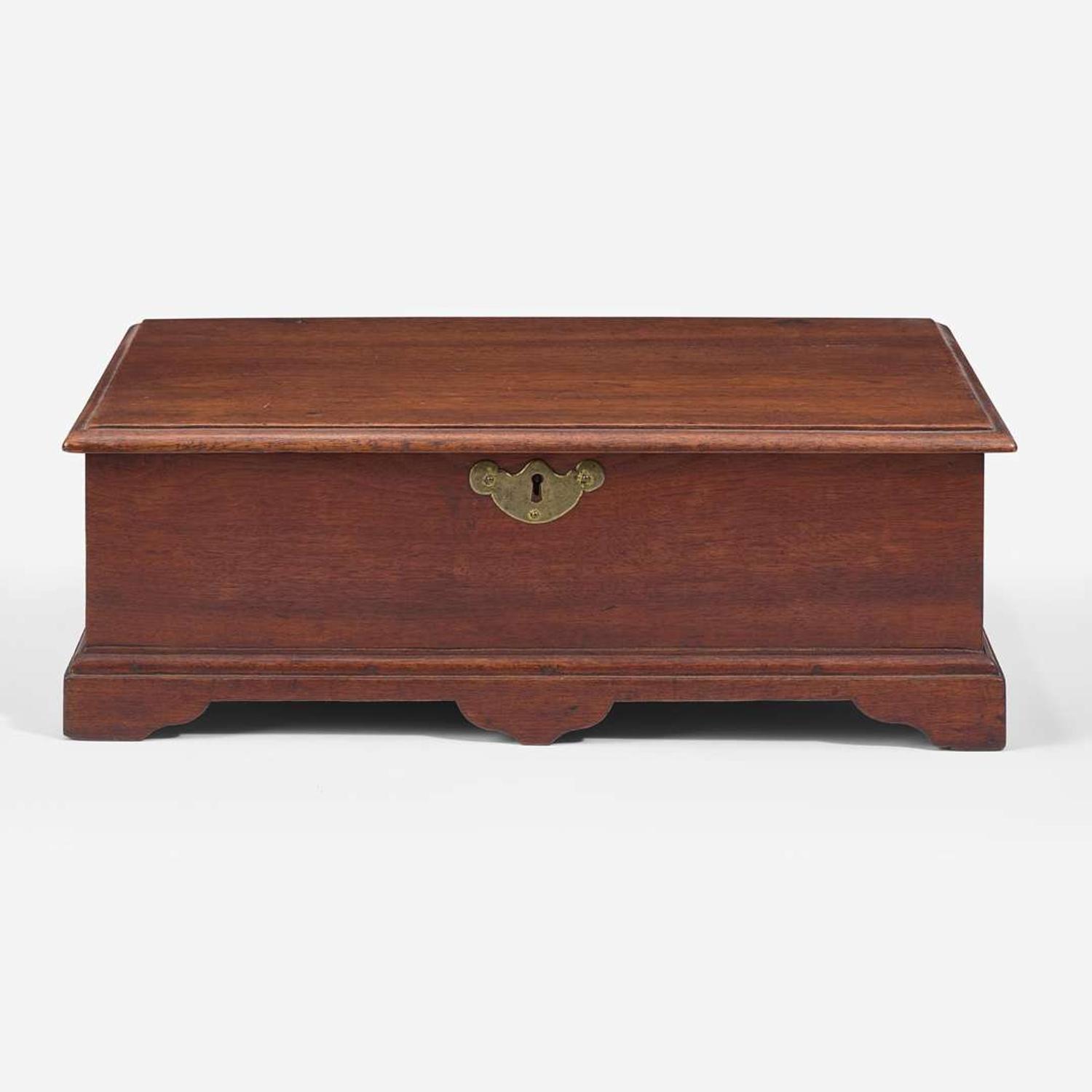 A Chippendale carved walnut bible box Pennsylvania, late 18th century