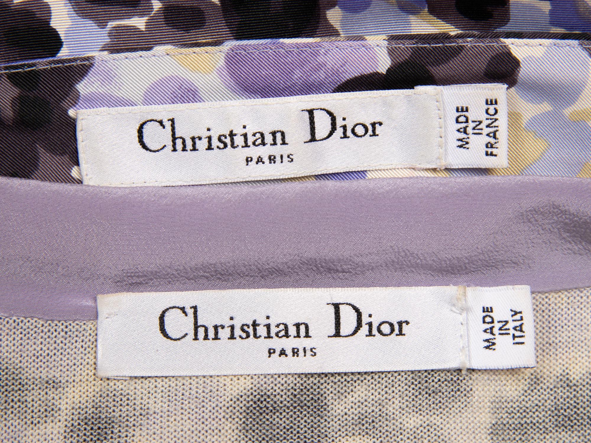 Christian Dior by John Galliano, Floral-Print Cardigan & Dress Ensemble
