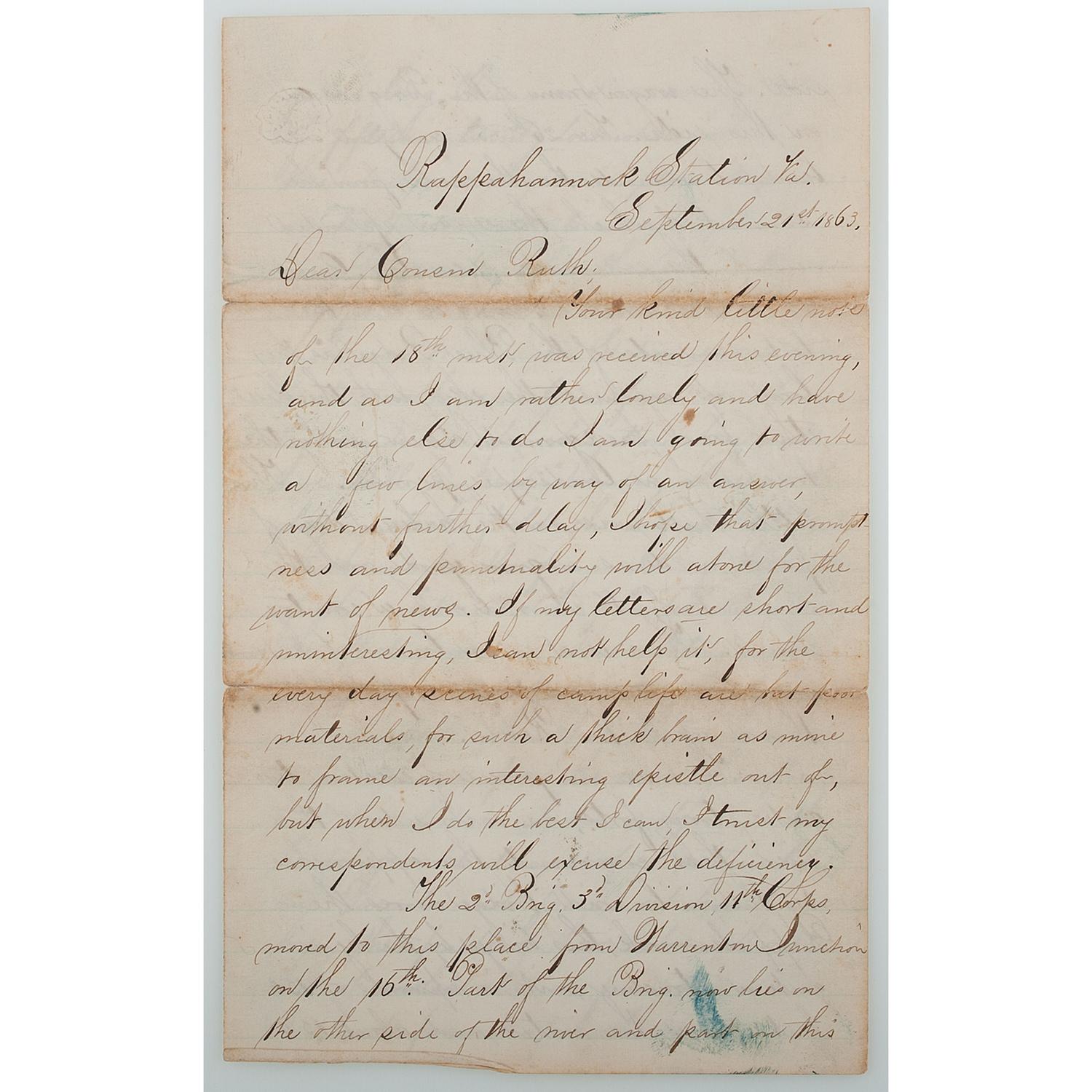 Civil War Archive of George W. Jones, 26th Wisconsin Infantry