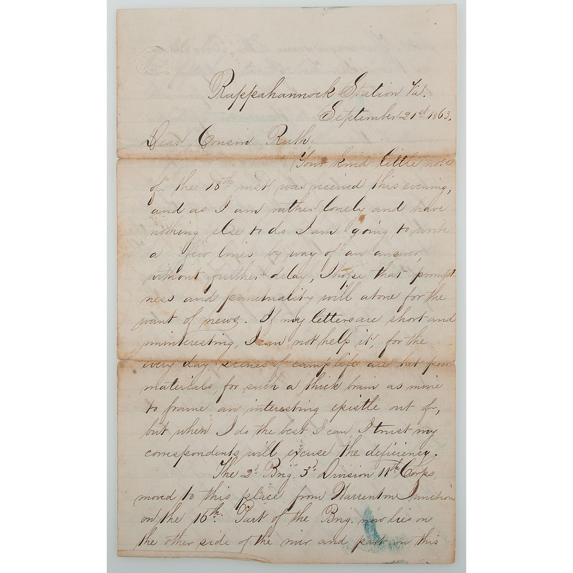 Civil War Archive of George W. Jones, 26th Wisconsin Infantry