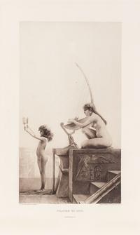 "Prayer to Isis" and "The Nile And Colonnade - Temple of Isis - Philae" Framed Prints