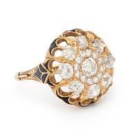 ANTIQUE, DIAMOND CLUSTER RING