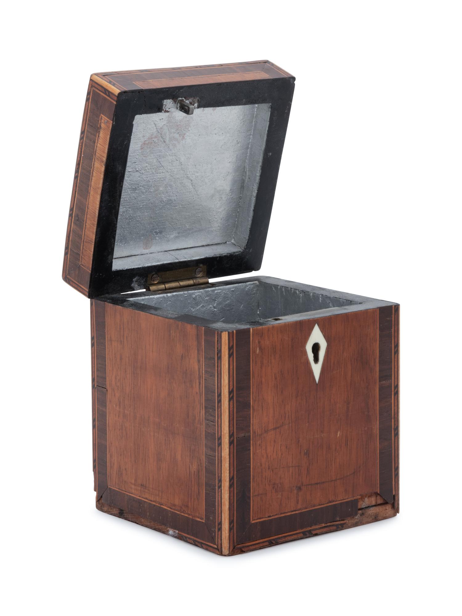 An English Mahogany Tea Caddy