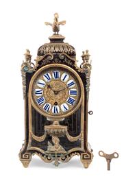 A Napoleon III Gilt Bronze Mounted Tortoise Shell and Boulle Marquetry Bracket Clock