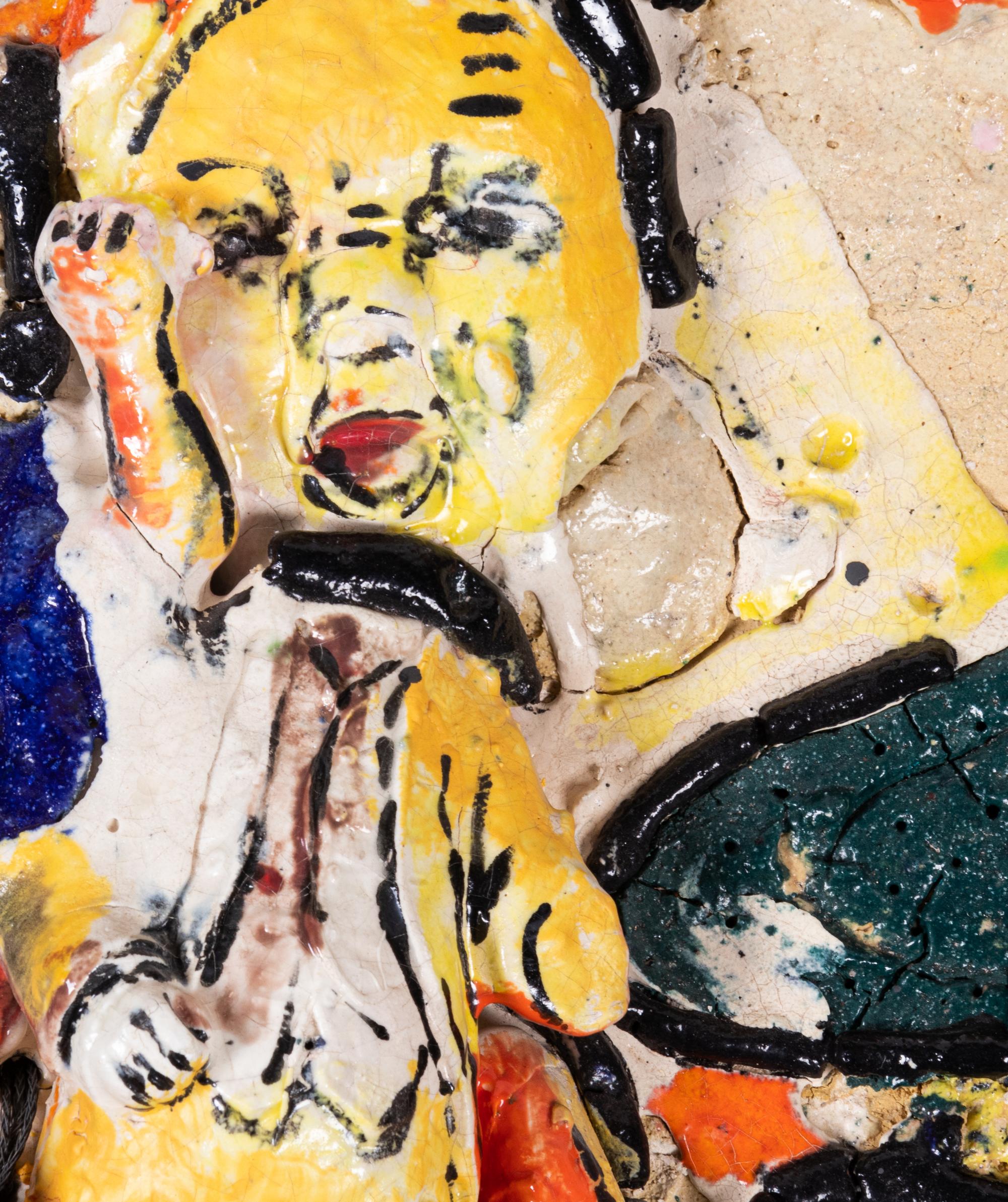 Untitled (Orange Hand, Blue Face)