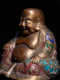 Three Chinese Figures of Laughing Buddha