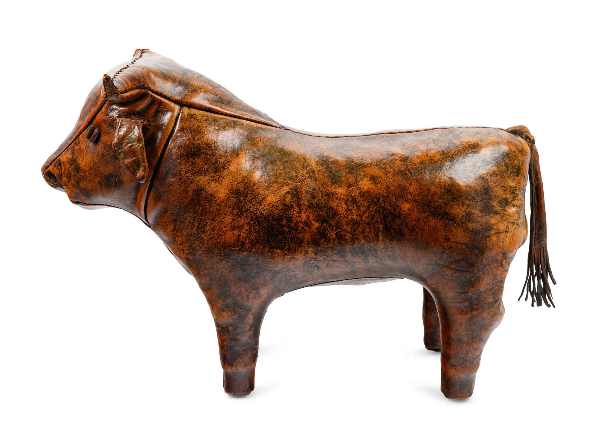 An Omersa Leather Figural Footstool