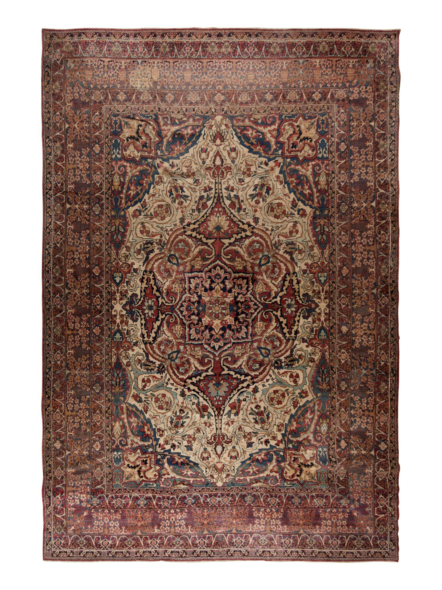 A Lavar Kirman Wool Rug