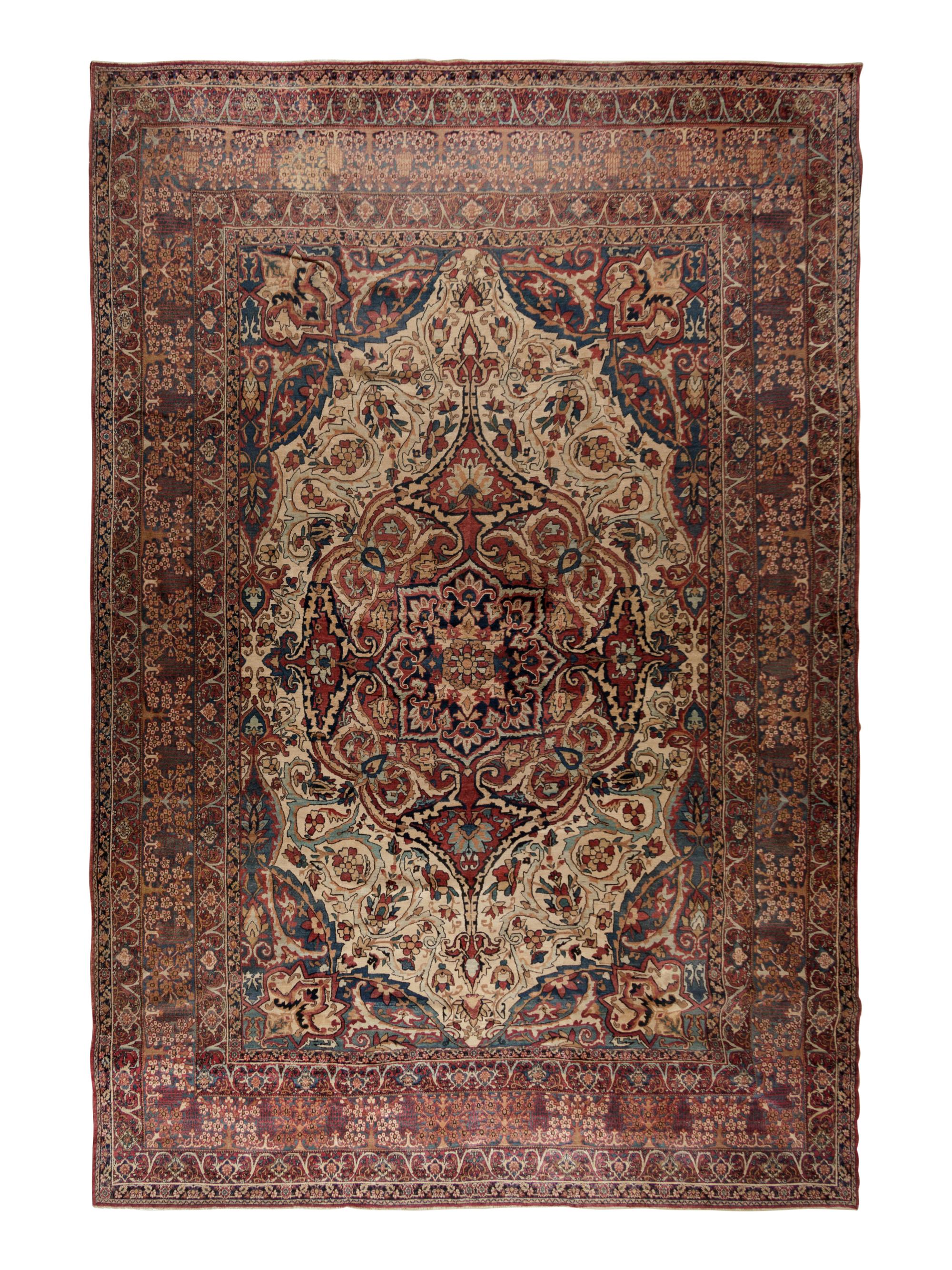 A Lavar Kirman Wool Rug