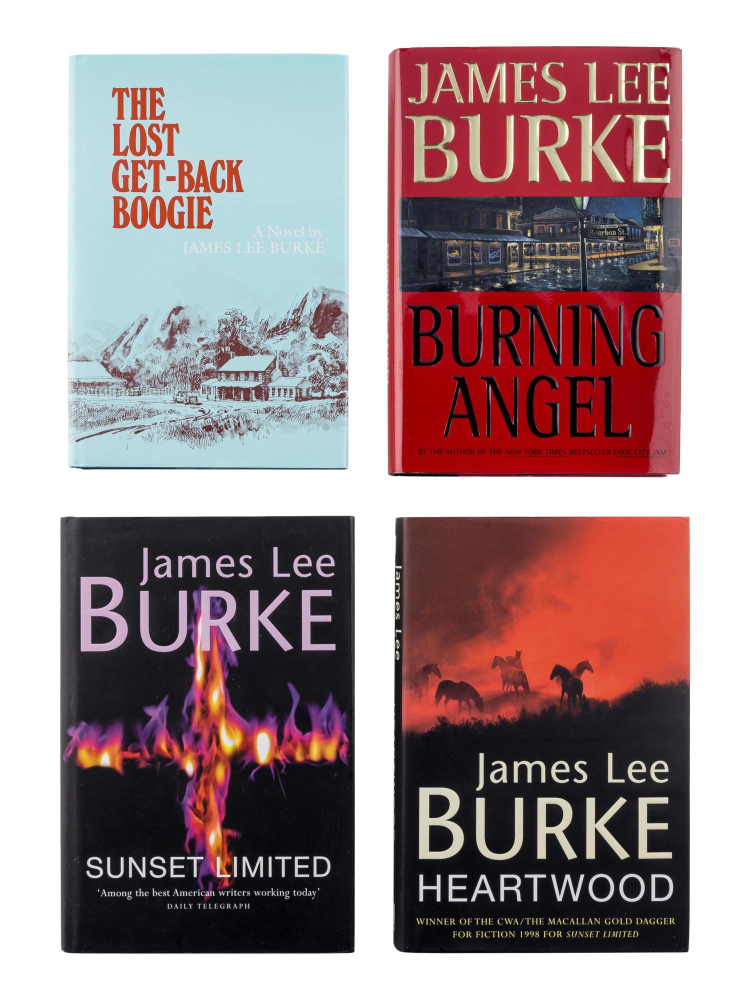 BURKE, James Lee (b. 1936). A group of 4 works by Burke, MOST FIRST EDITIONS, ALL SIGNED, comprising: