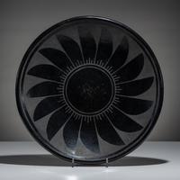 Blackware Pottery Plate