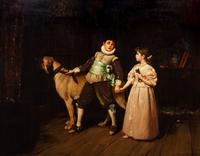A Painting depicting a Mastiff 34 3/4 4x 44 1/4 inches. — Charles Trevor Garland (British, 1851-1906)