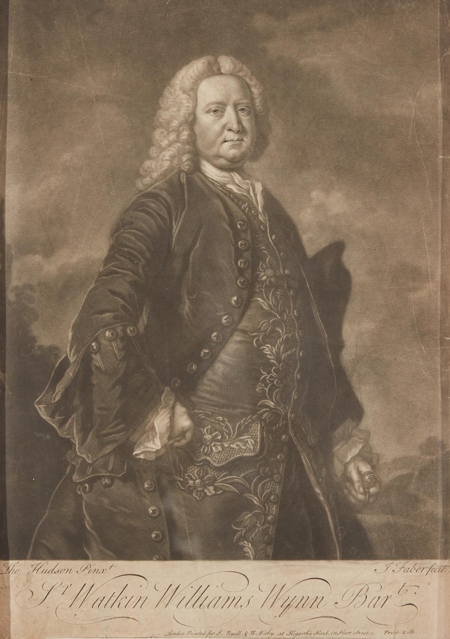 A collection of seven English and French portraits, 18th century