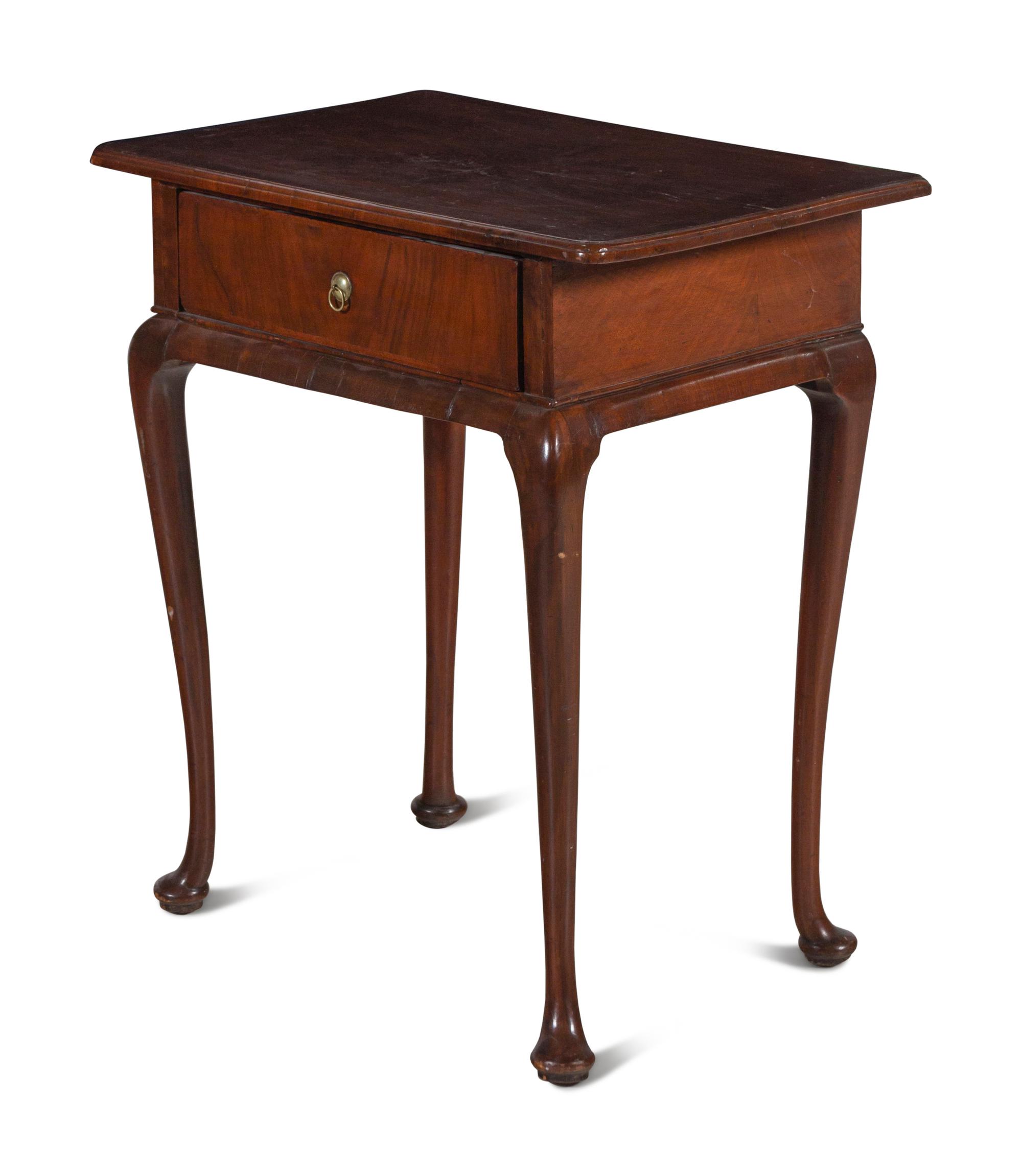 An English Walnut Side Table