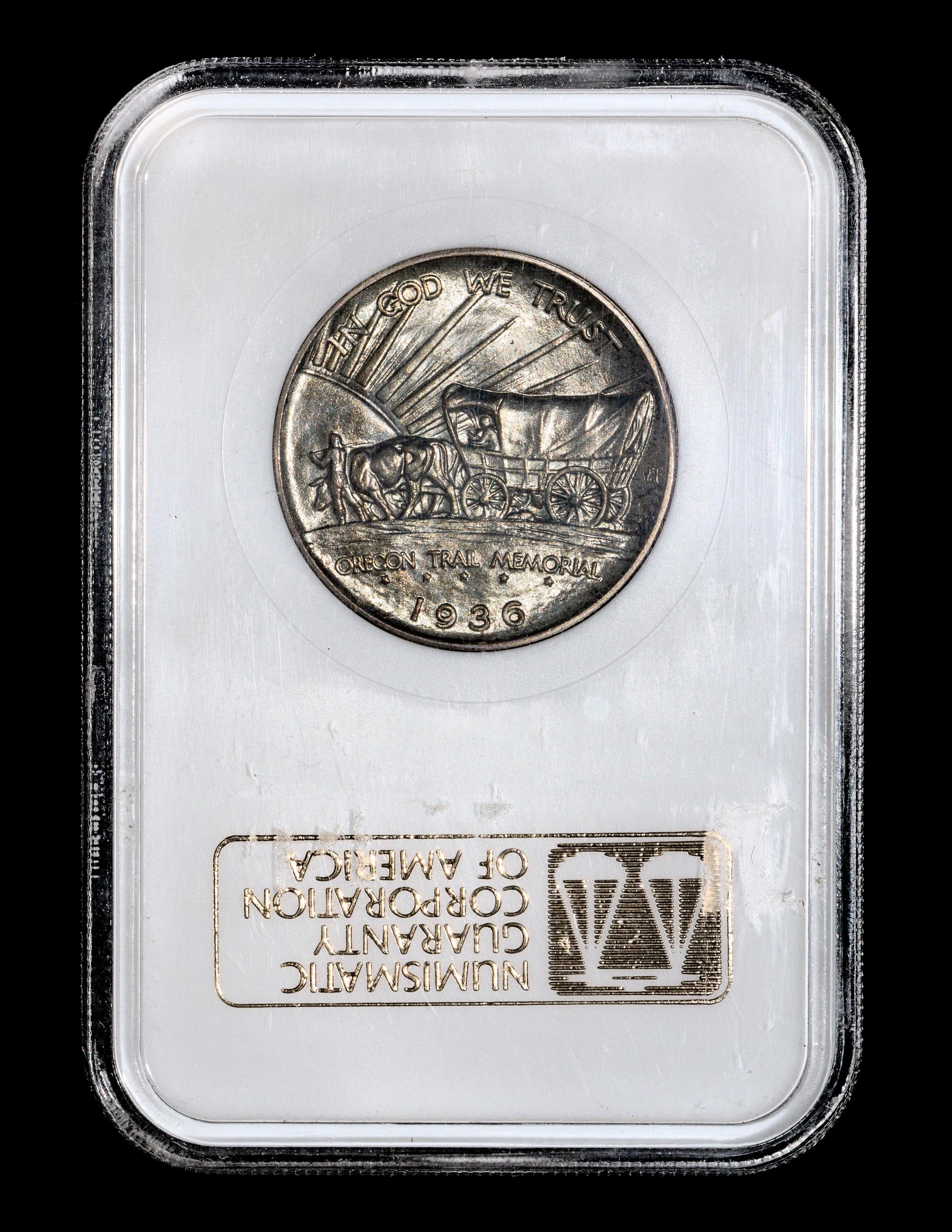 A United States 1936 Oregon Commemorative 50c Coin — NGC graded MS65