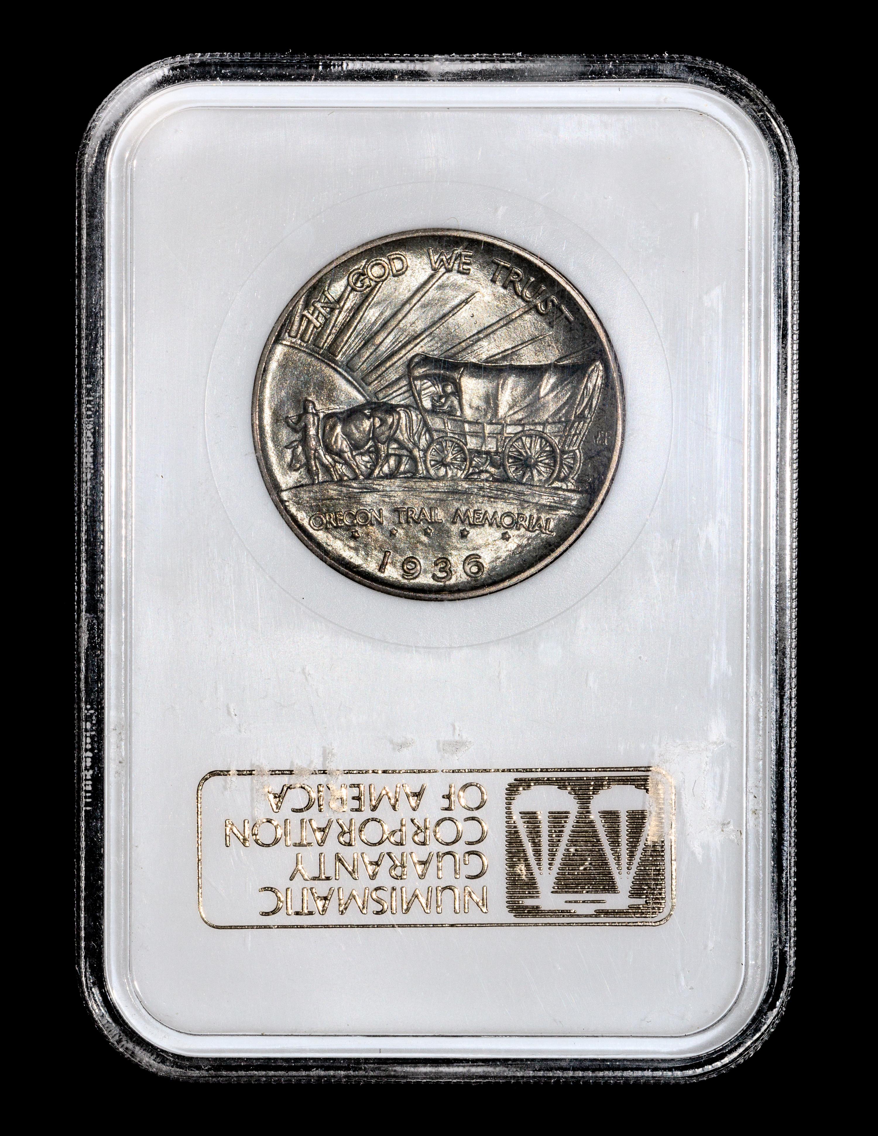 A United States 1936 Oregon Commemorative 50c Coin — NGC graded MS65