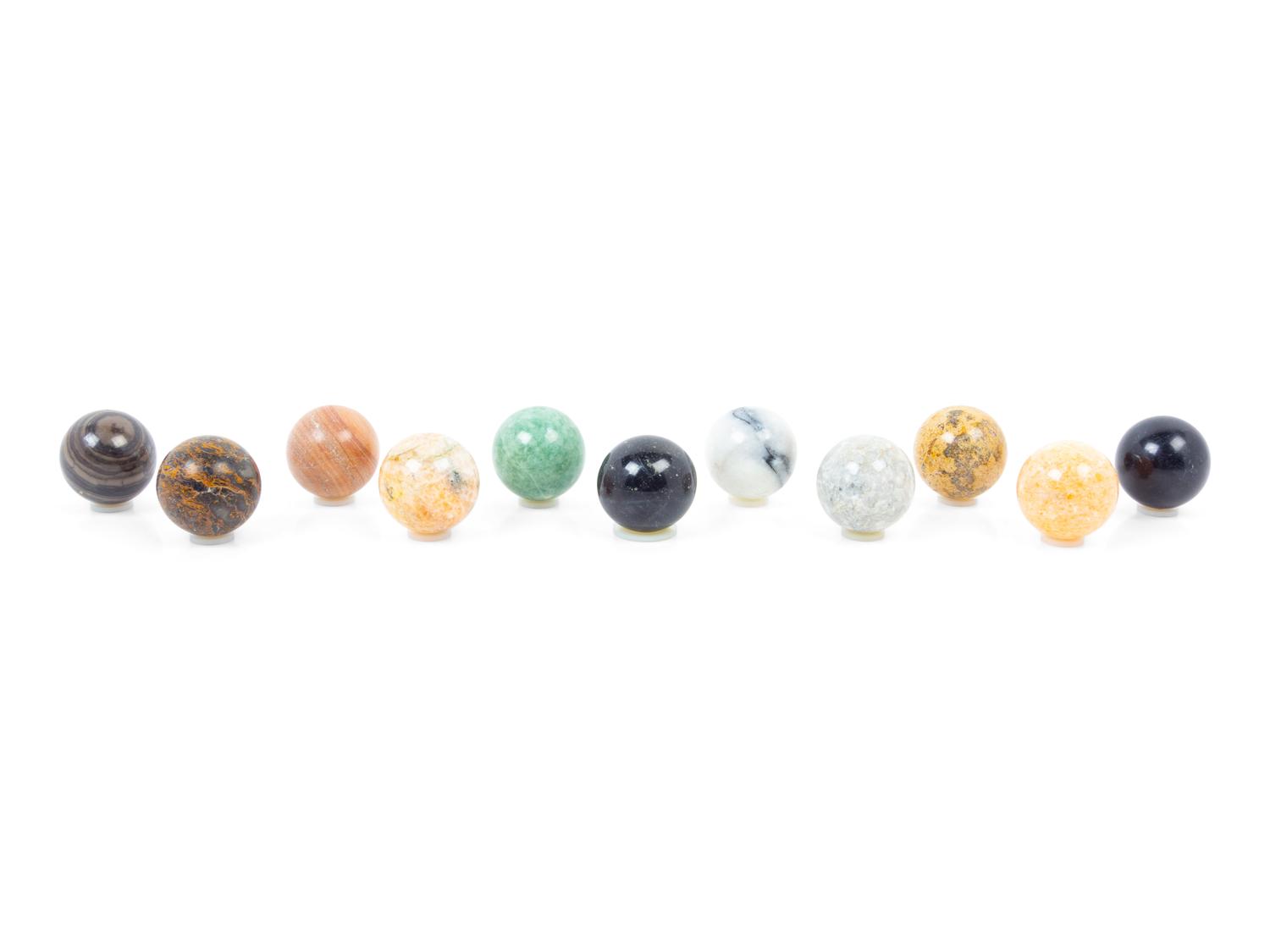 A Collection of Marble Spheres