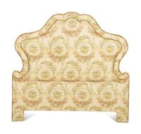 A Louis XVI Style Scalamandré Silk Lampas Upholstered Headboard — 20th Century