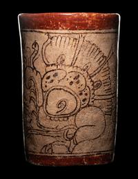 A Maya Codex Style Cylinder Vessel