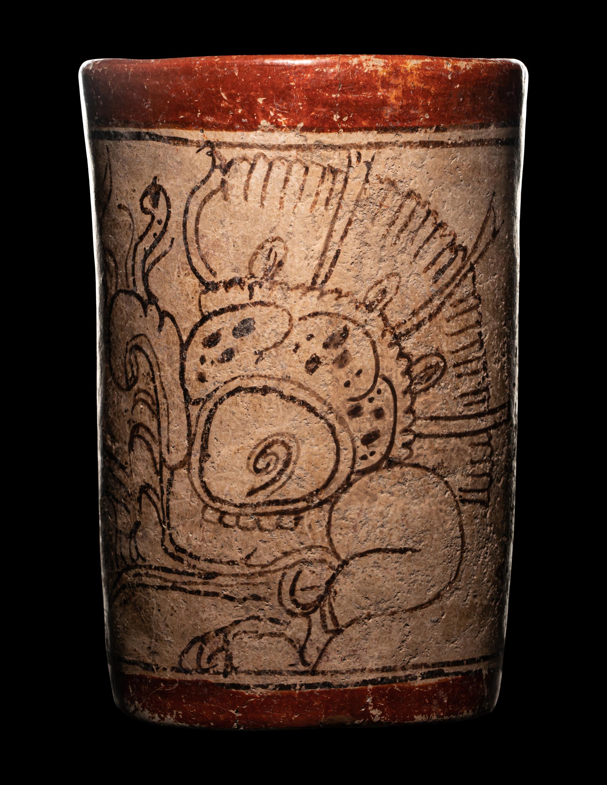 A Maya Codex Style Cylinder Vessel