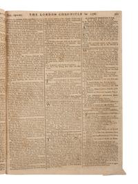 [REV WAR]. London Chronicle . Vol. XL, No. 312. London, England: J. Wilkie, 21 December 1776.