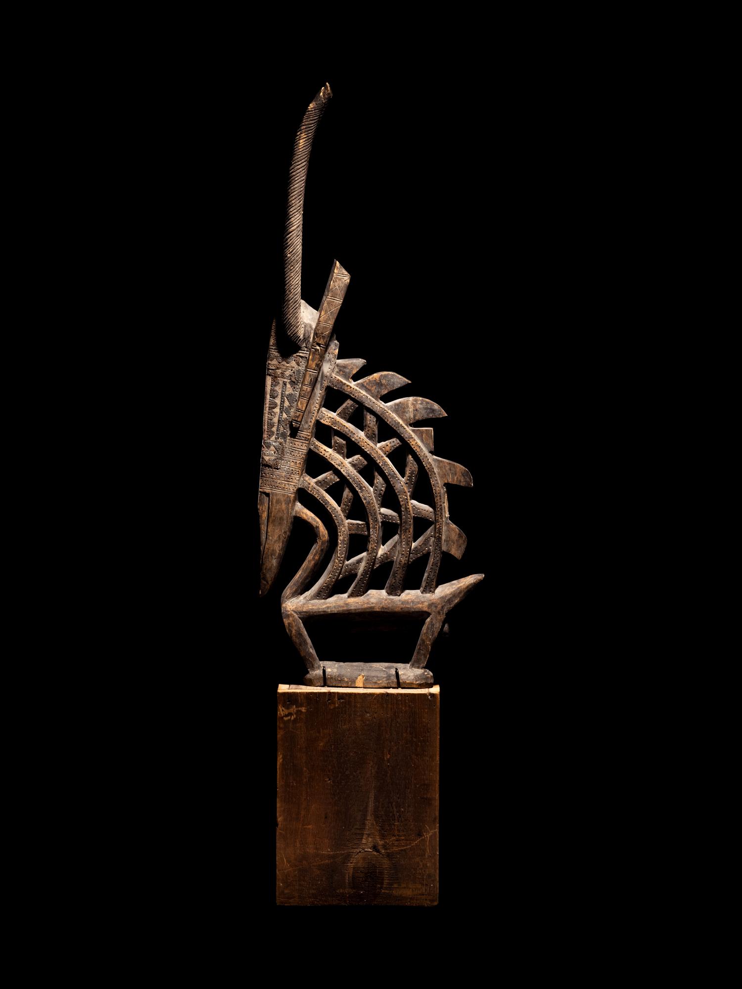 A Bamana Wood Antelope (Chiwara)