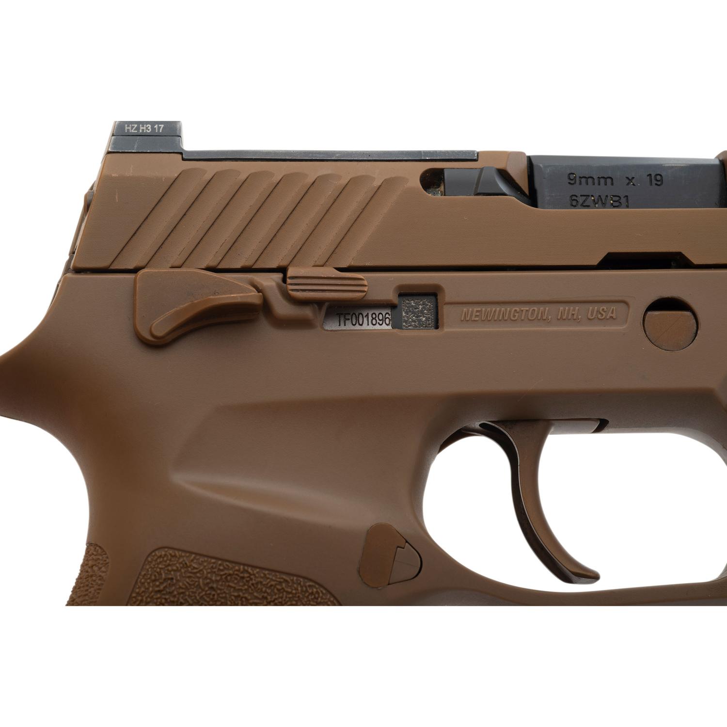 *Scarce Sig Sauer M17 Surplus with Brown Finished Small Parts in Box with Two Magazines