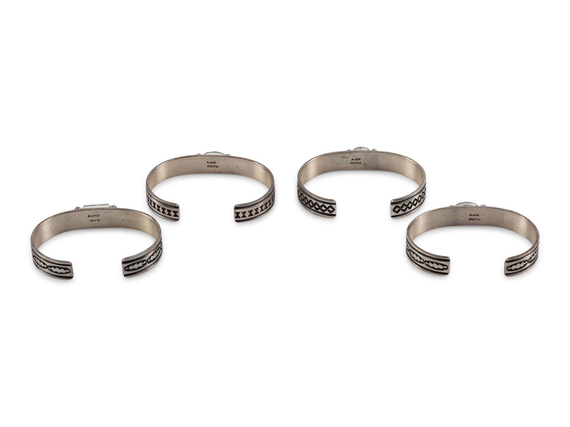 Sterling Silver and Royston Turquoise Cuff Bracelets