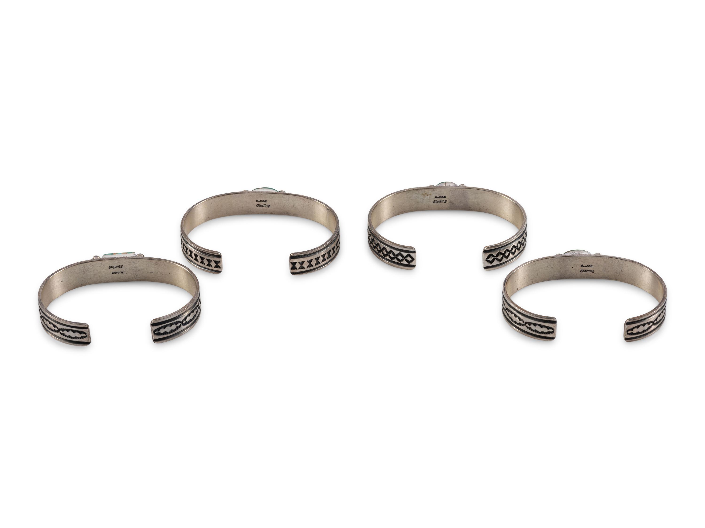Sterling Silver and Royston Turquoise Cuff Bracelets