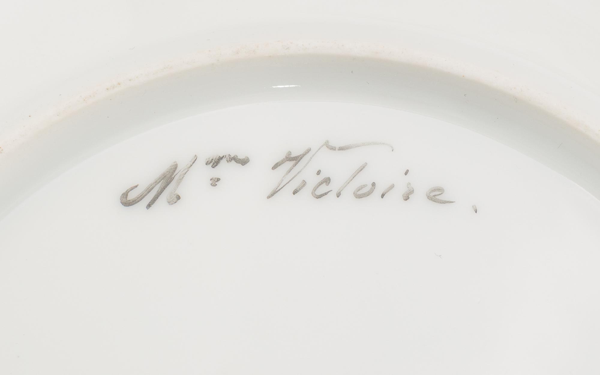 A Set of Six Sèvres-Style Porcelain Portrait Plates