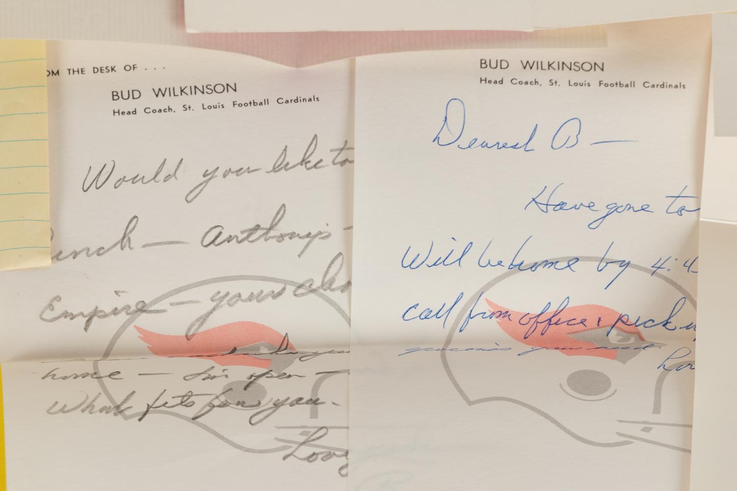 A Large Group of Personal Correspondence from Hall of Fame Oklahoma Football Coach Bud Wilkinson,