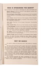 [CIVIL RIGHTS]. Final Plans for the March on Washington for Jobs and Freedom. Organizing Manual No. 2 . New York: National Office, March on Washington, 1963.