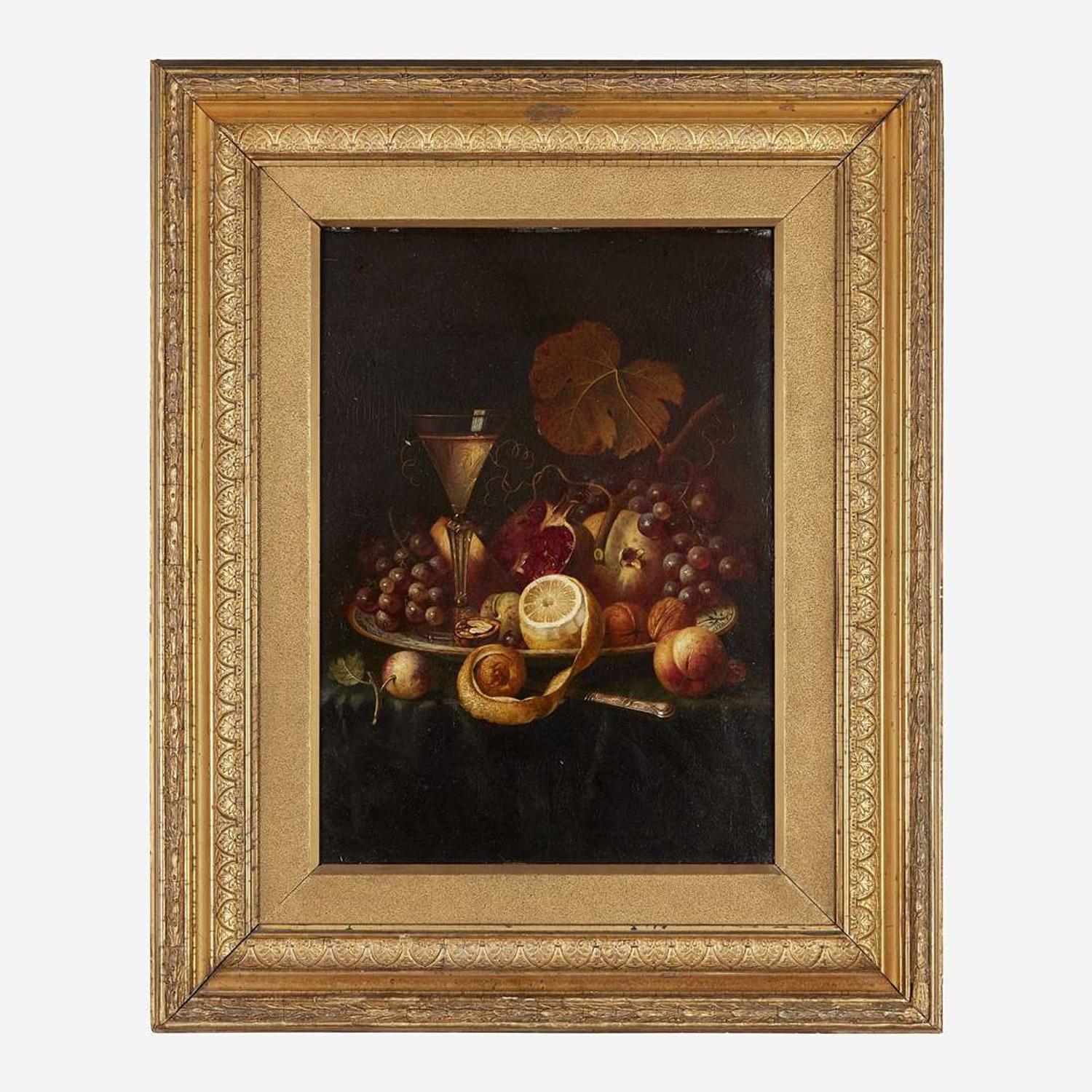 Manner of Severin Roesen (American, 1815-1872) Still Life with Fruit