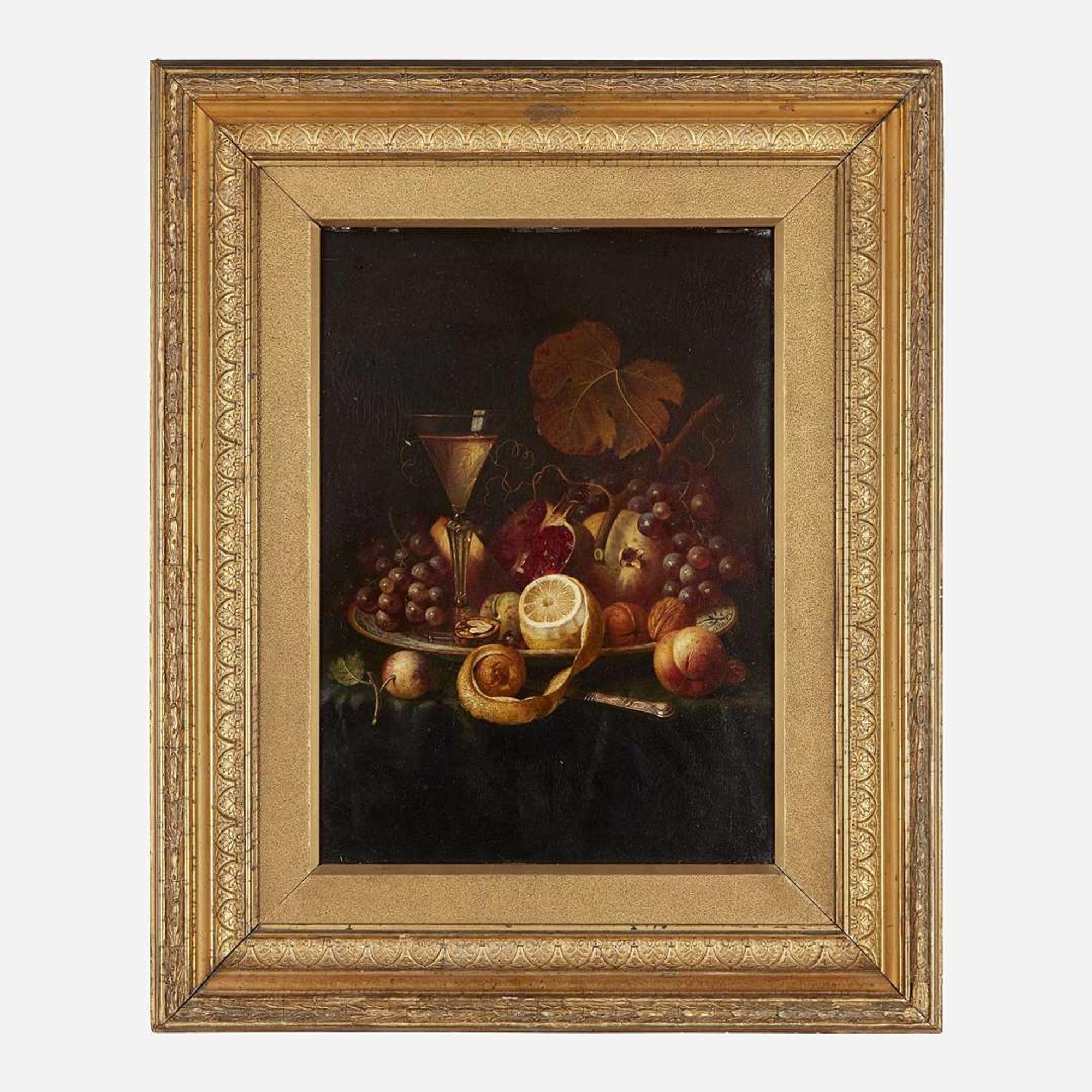 Manner of Severin Roesen (American, 1815-1872) Still Life with Fruit
