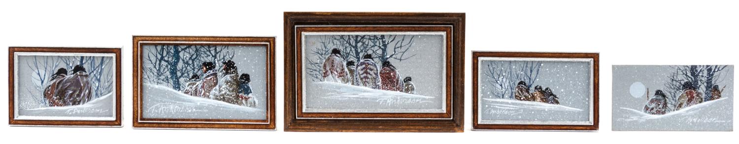 Troy Anderson, (20th Century), Winter Scenes (five works)