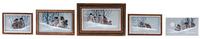 Troy Anderson, (20th Century), Winter Scenes (five works)