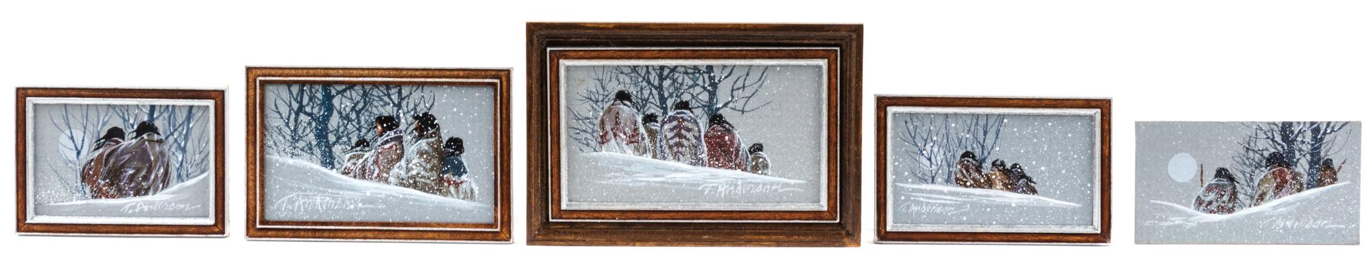 Troy Anderson, (20th Century), Winter Scenes (five works)