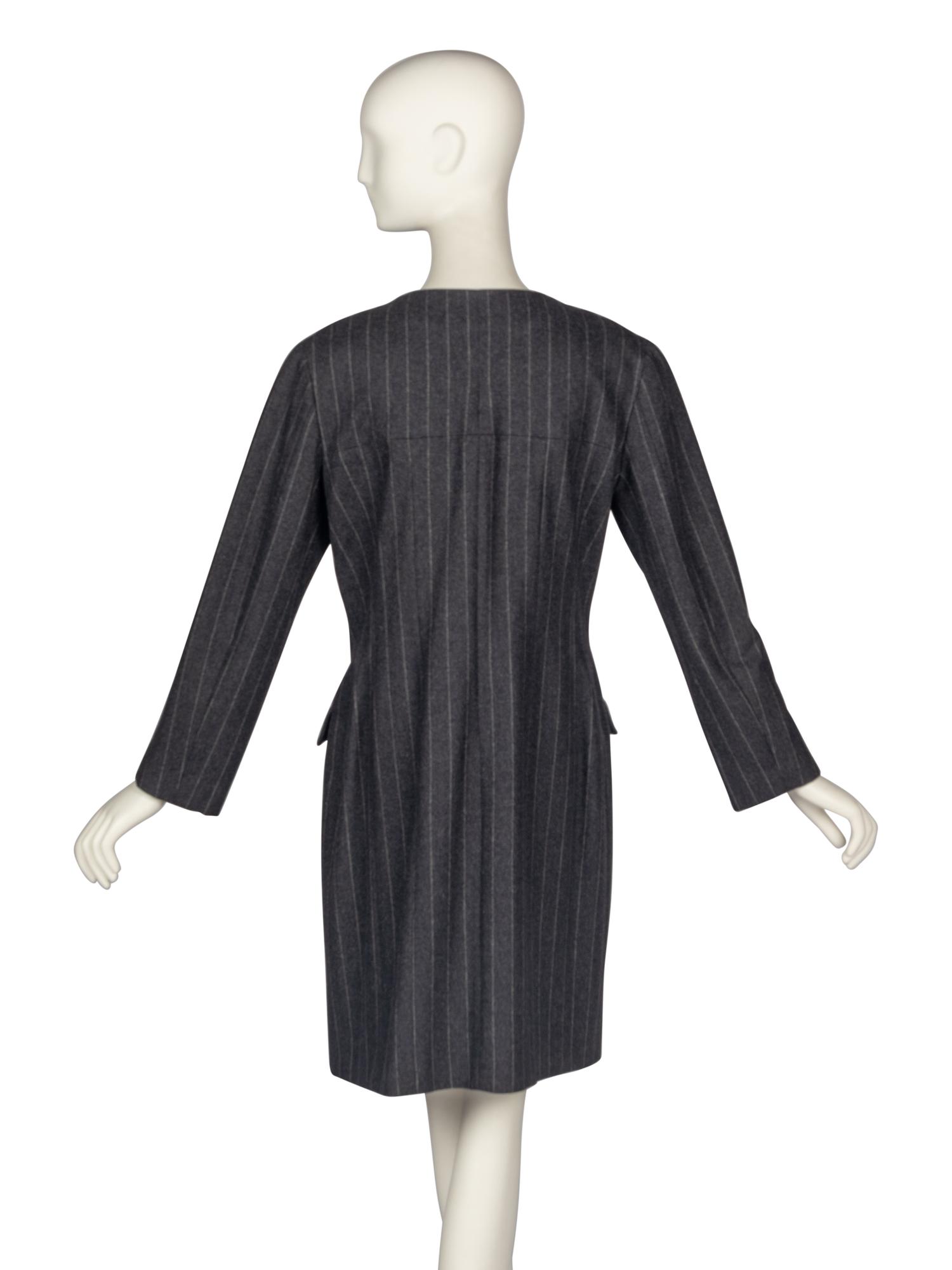 Chanel Pinstripe Coat