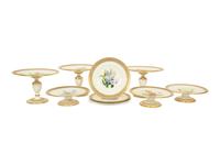 An English Porcelain Dessert Service