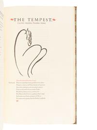 [GRABHORN PRESS]. SHAKESPEARE, William (1564-1616). The Tempest . San Francisco: The Grabhorn Press, 1951.