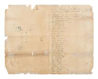 [MILITARIA]. Militia roll signed by Captain Emanuel D. Roath, later a commander at Gettysburg.