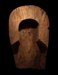 An Egyptian Painted Wood Mummy Mask
