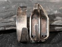 Pair of Zuni Flush Channel Inlay Cuff Braclets