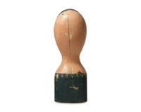 A Carved and Painted Milliner's Model Head