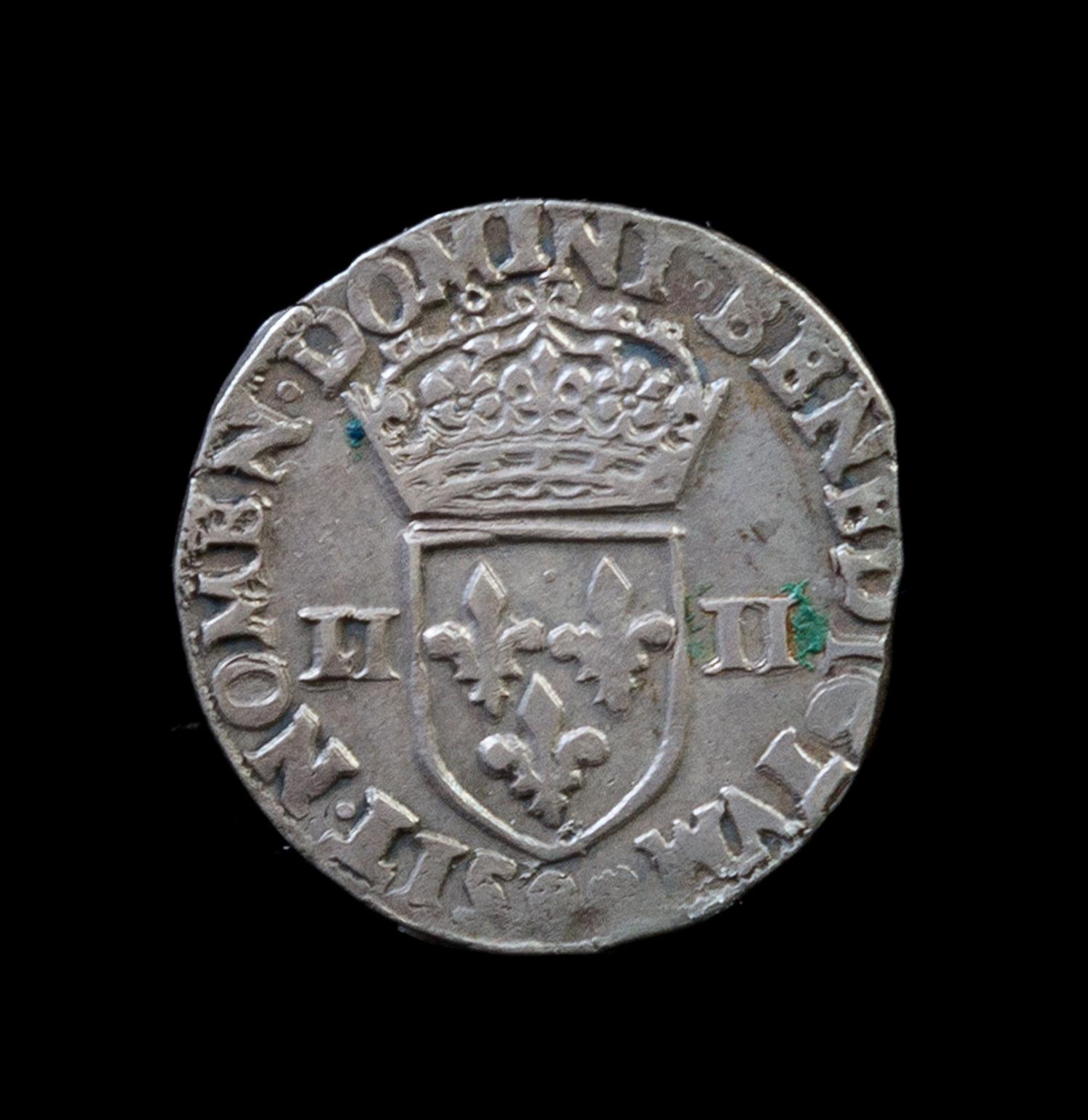 A French 1/4 Ecu Coin, 1587