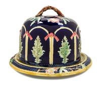 A Majolica Cheese Dome Height 9 inches. — 19TH CENTURY