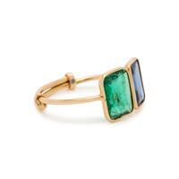 EMERALD AND SAPPHIRE RING