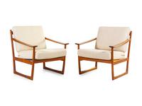Pair of Lounge Chairs France & Daverkosen, Denmark