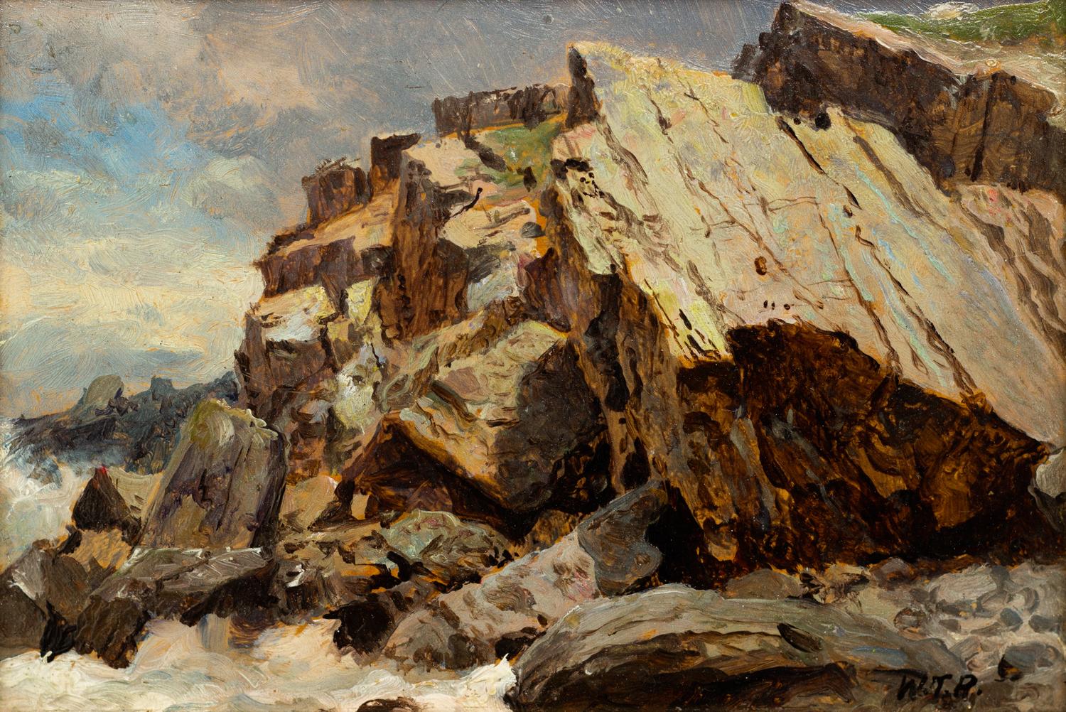 William Trost Richards, (American, 1833-1905), Cormorant Rock, Conanicut Island